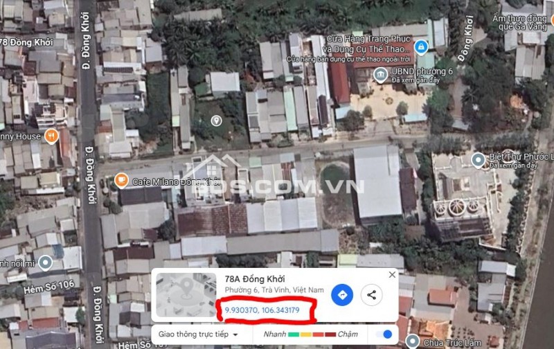  Bán Đất  626m² Trung Tâm Trà Vinh–Mặt Tiền 27m–Phân được 5 lô–Giá Chỉ 16 Triệu/m²